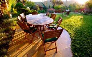 Садовая мебель: свойства различных материалов