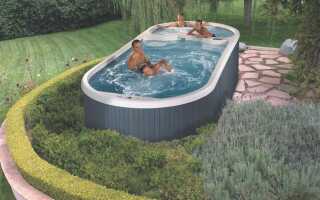 Спа-бассейн в саду