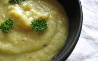 Крем-суп с печеным картофелем и цветной капустой