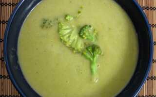 Крем-суп с зеленой фасолью и брокколи