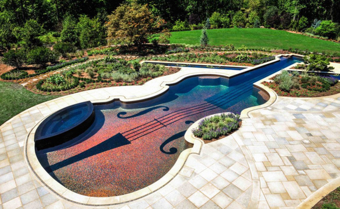 Садовый бассейн как на скрипке - E-garden