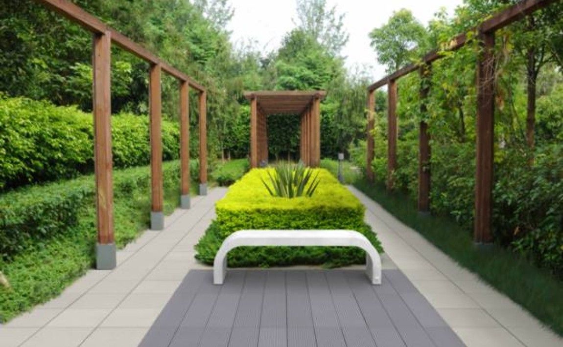 Архитектурный бетон в современном саду - E-garden