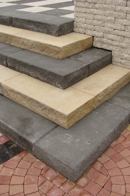 Садовые лестницы с бетонными элементами