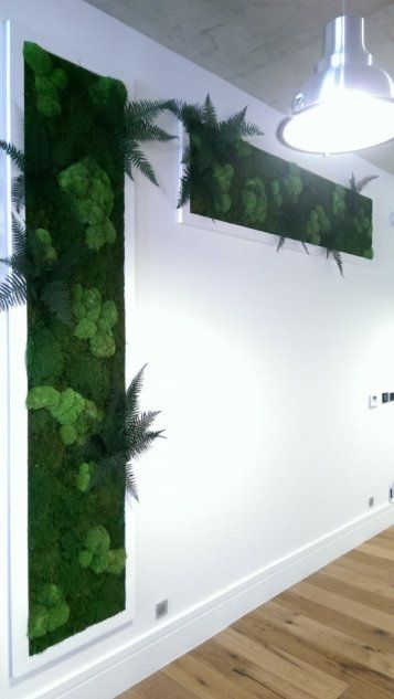 Украшения с растениями на стене